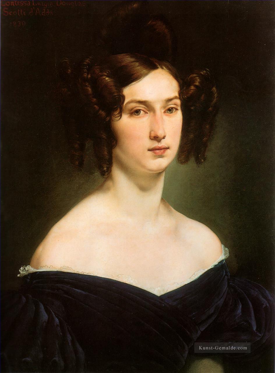 ritratto della contessa luigia Douglasie scotti d adda Romantik Francesco Hayez Ölgemälde